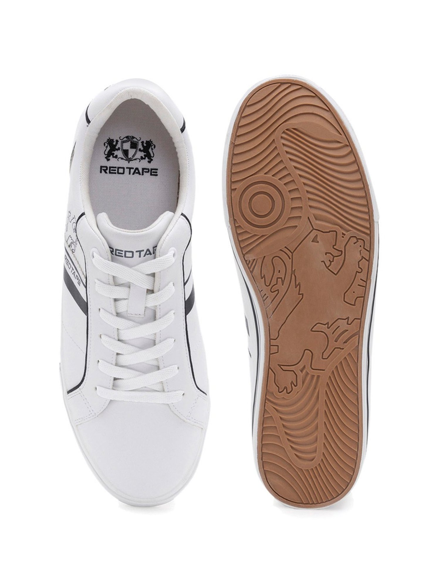 Red Tape Men's White Casual Sneakers