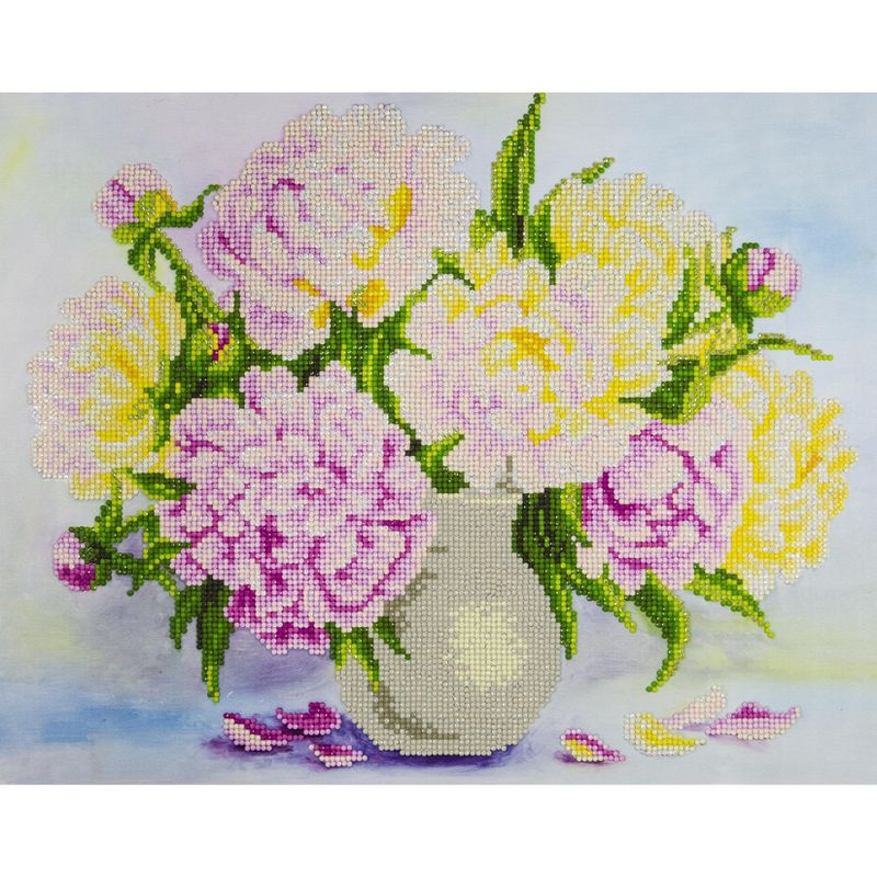 Leisure Arts Diamond Art Advanced Kit 14"X16"-Bouquet Flowers