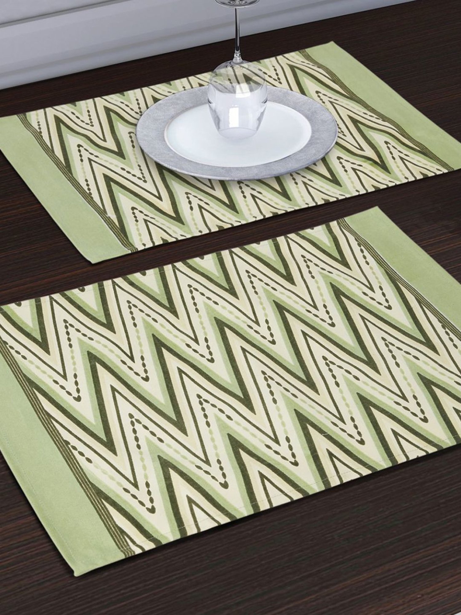 Living Scapes by Pantaloons Green Canvas Placemats - Set of 6
