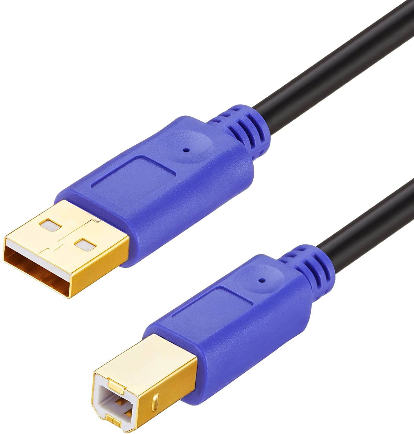 LiuTian USB 2.0 Cable Printer Cable 10ft High Speed Gold-Plated Connectors Printer Scanner Cable Cord A Male to B Male for HP Canon Lexmark Epson Dell Xerox Samsung etc &hellip