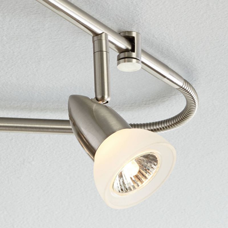 Pro Track Flex Rave LED 6-Light Satin Chrome Track Fixture