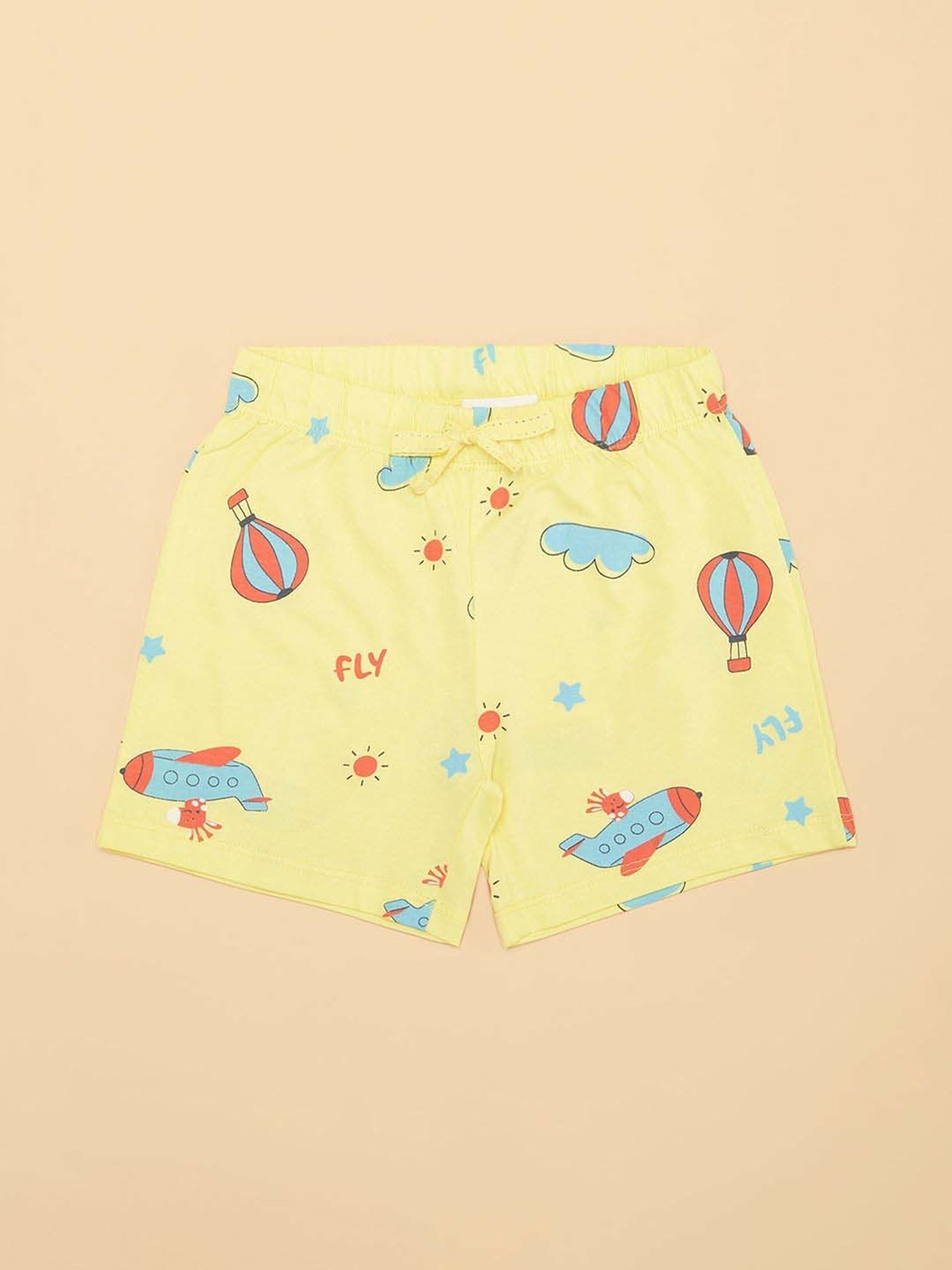 Jockey Girls Black Printed Shorts