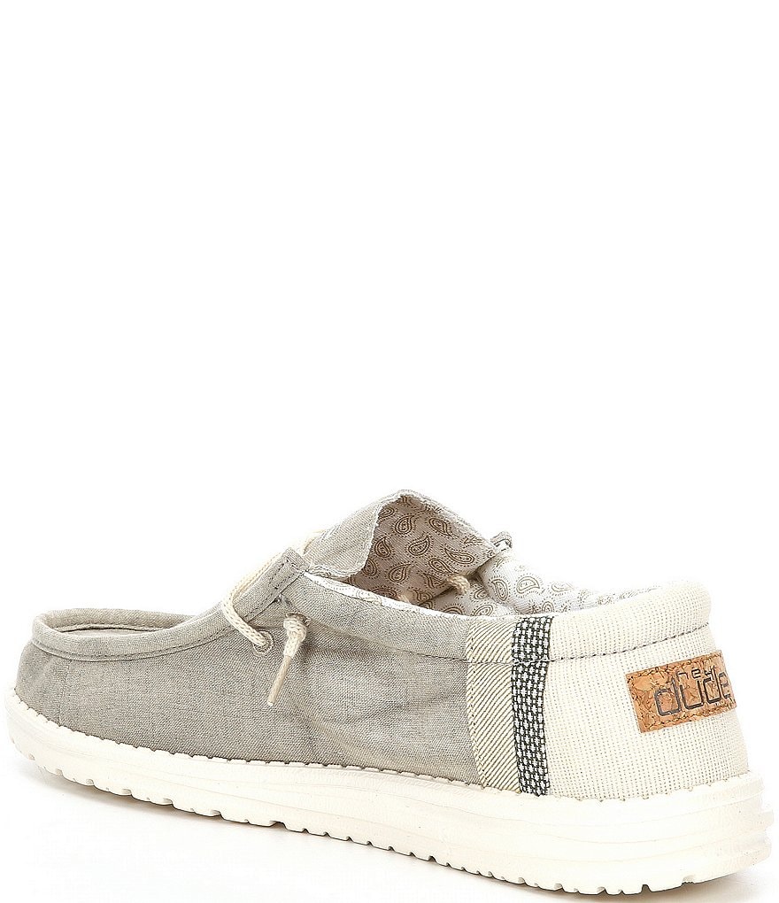 Hey Dude Men's Wally Linen Washable Chukka