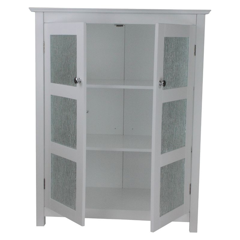 Connor Floor Cabinet White - Elegant Home Fashions