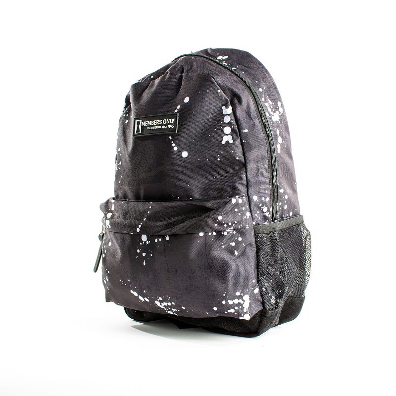 Members Only Men's Splatter Print Backpack Black.