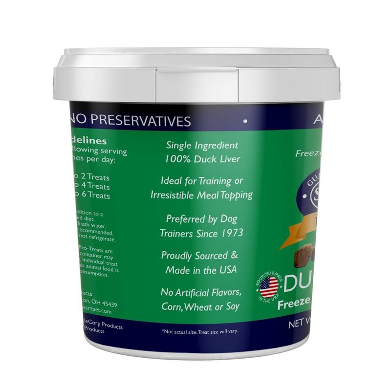 Stewart Freeze-Dried Duck Dog Treat - 3oz Tub