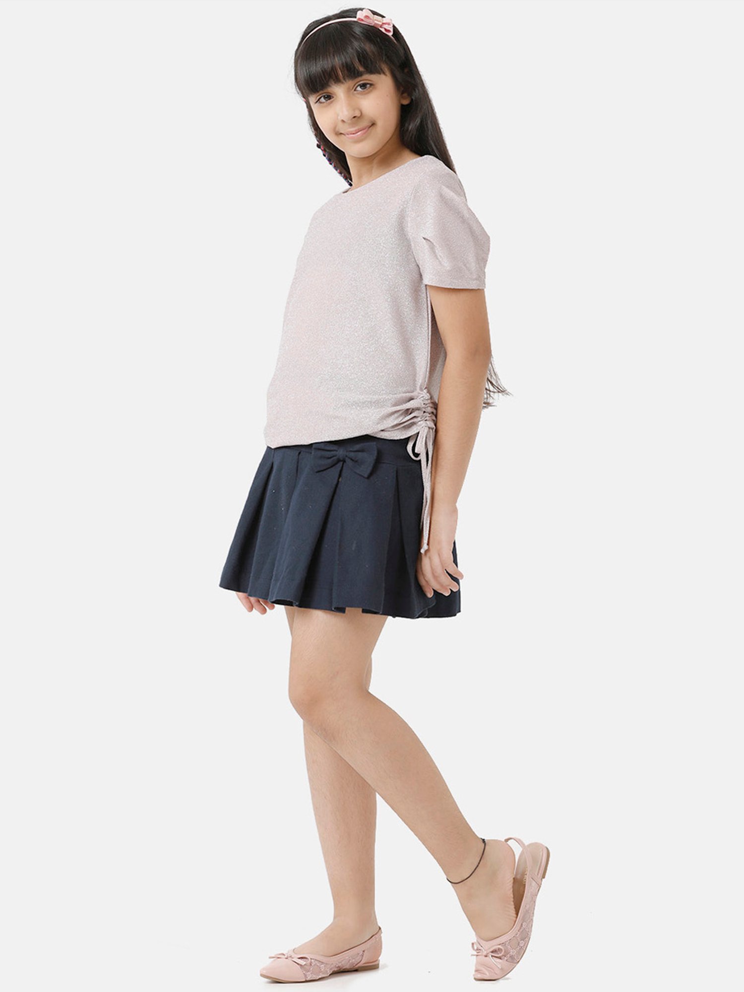 Tiny Girl Kids Pink Solid Top