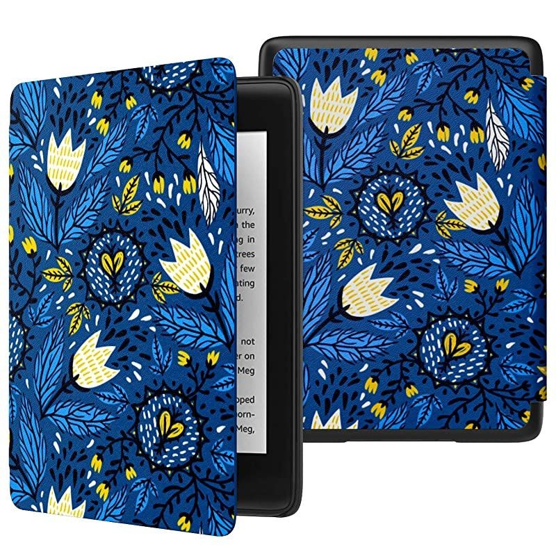 Case Fits Kindle Paperwhite (10th Generation, 2018 Releases), Thinnest Lightest Smart Shell Cover with Auto Wake/Sleep for  Kindle Paperwhite 2018 E-Reader - Black