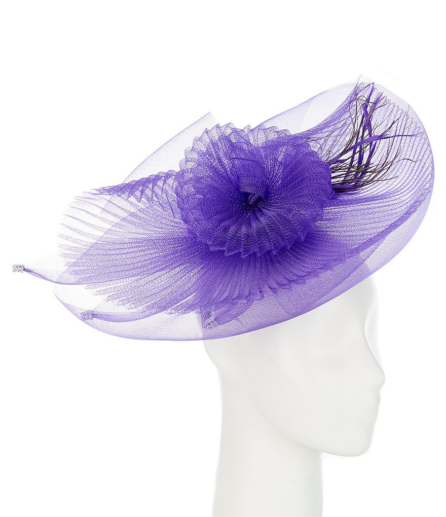 Natasha Accessories Large Pleated Swirl Fascinator