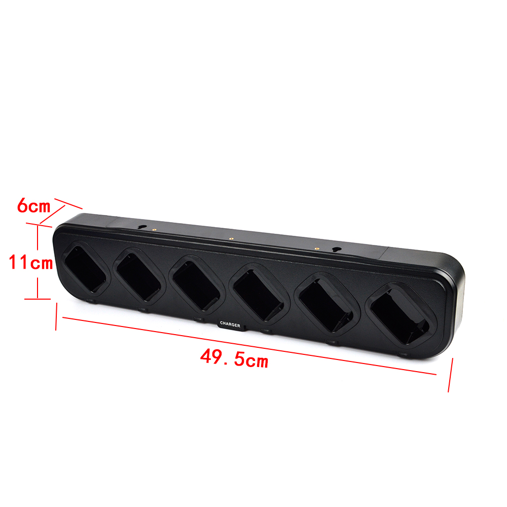 6-Way Multi Unit Radio Battery Charger for BaoFeng Two Way Radio UV-82 UV-82C UV-82L UV-82X UV-82HP UV-8D Walkie Talkie