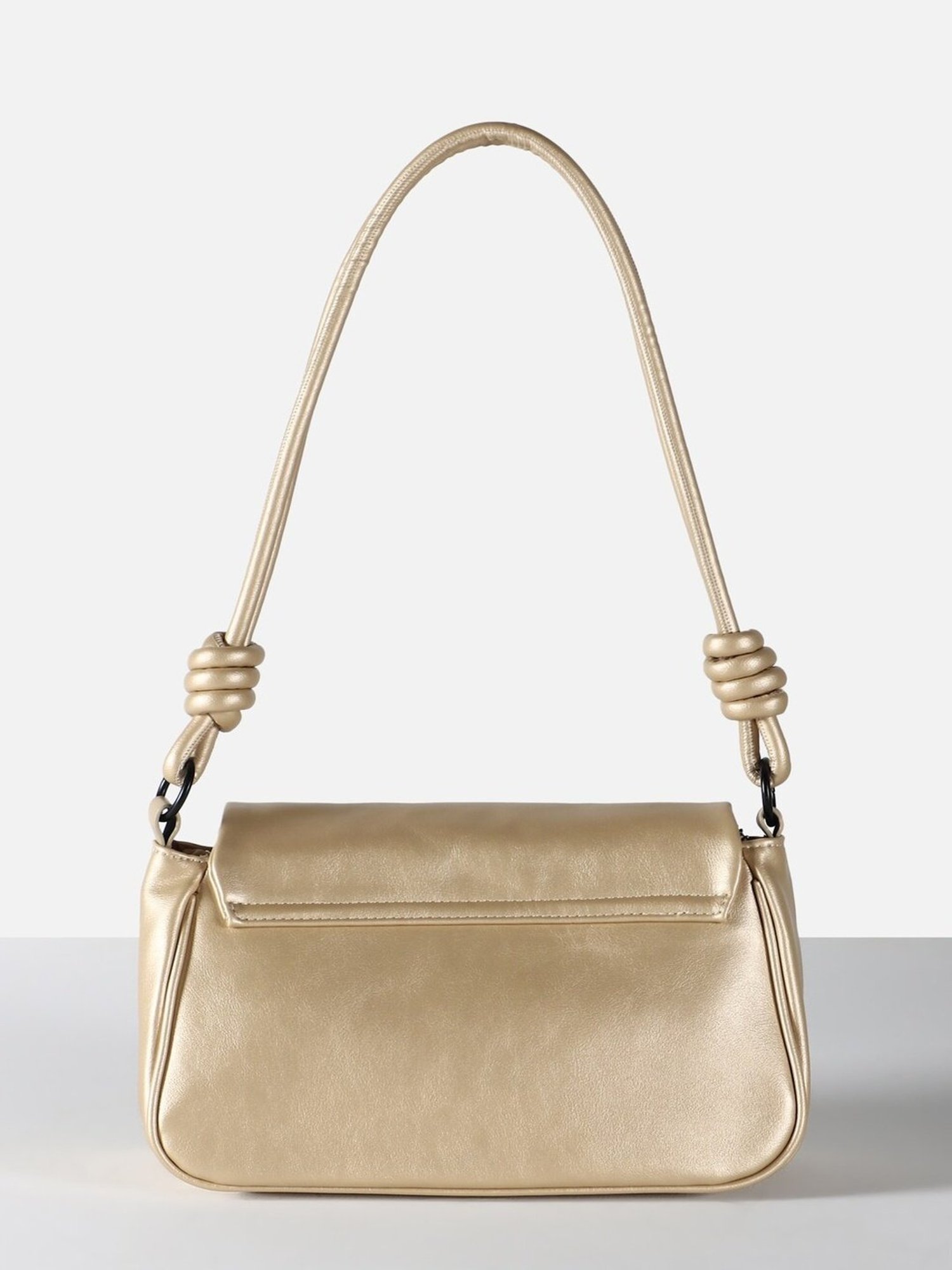 Allen Solly Gold Logo Medium Shoulder Handbag