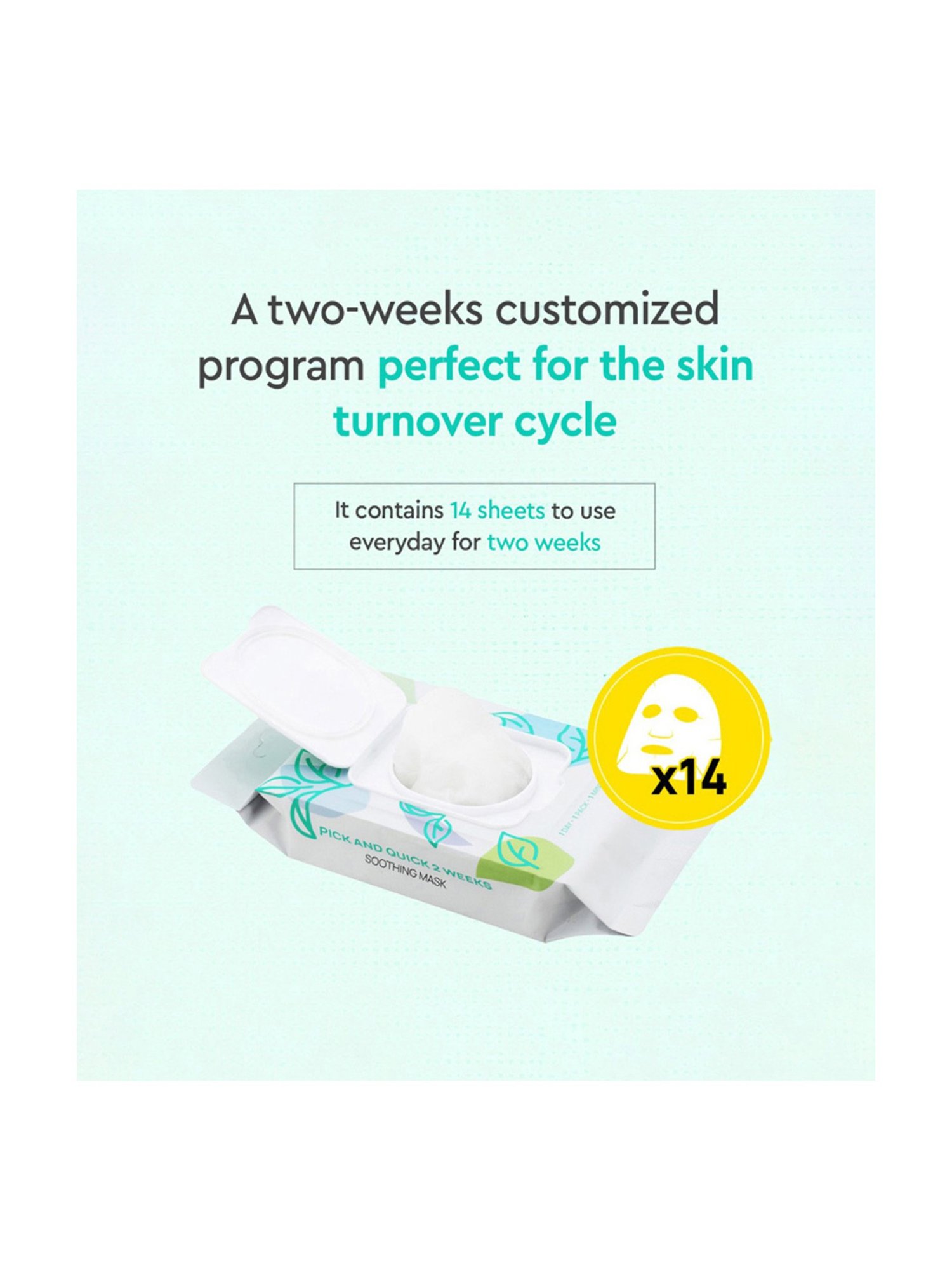 Dewytree Pick And Quick 2 Weeks Soothing Mask - 14 Sheets