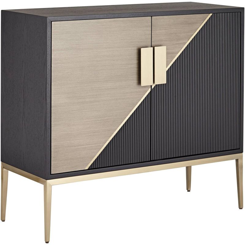 Kolczak Boho Handcrafted Mango Wood 2 Door Cabinet Light Gray - Christopher Knight Home