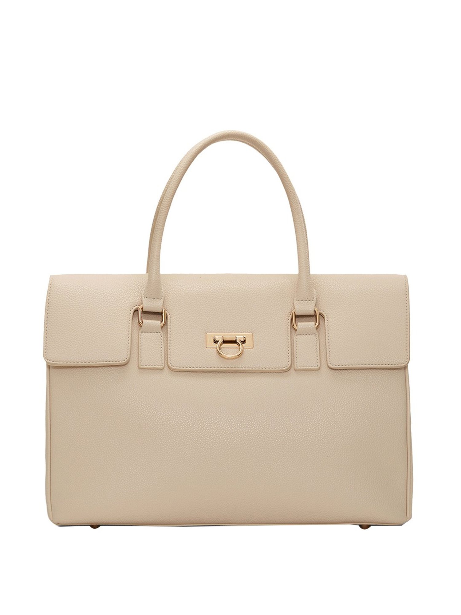 Miraggio Tokyo Beige Solid Large Handbag