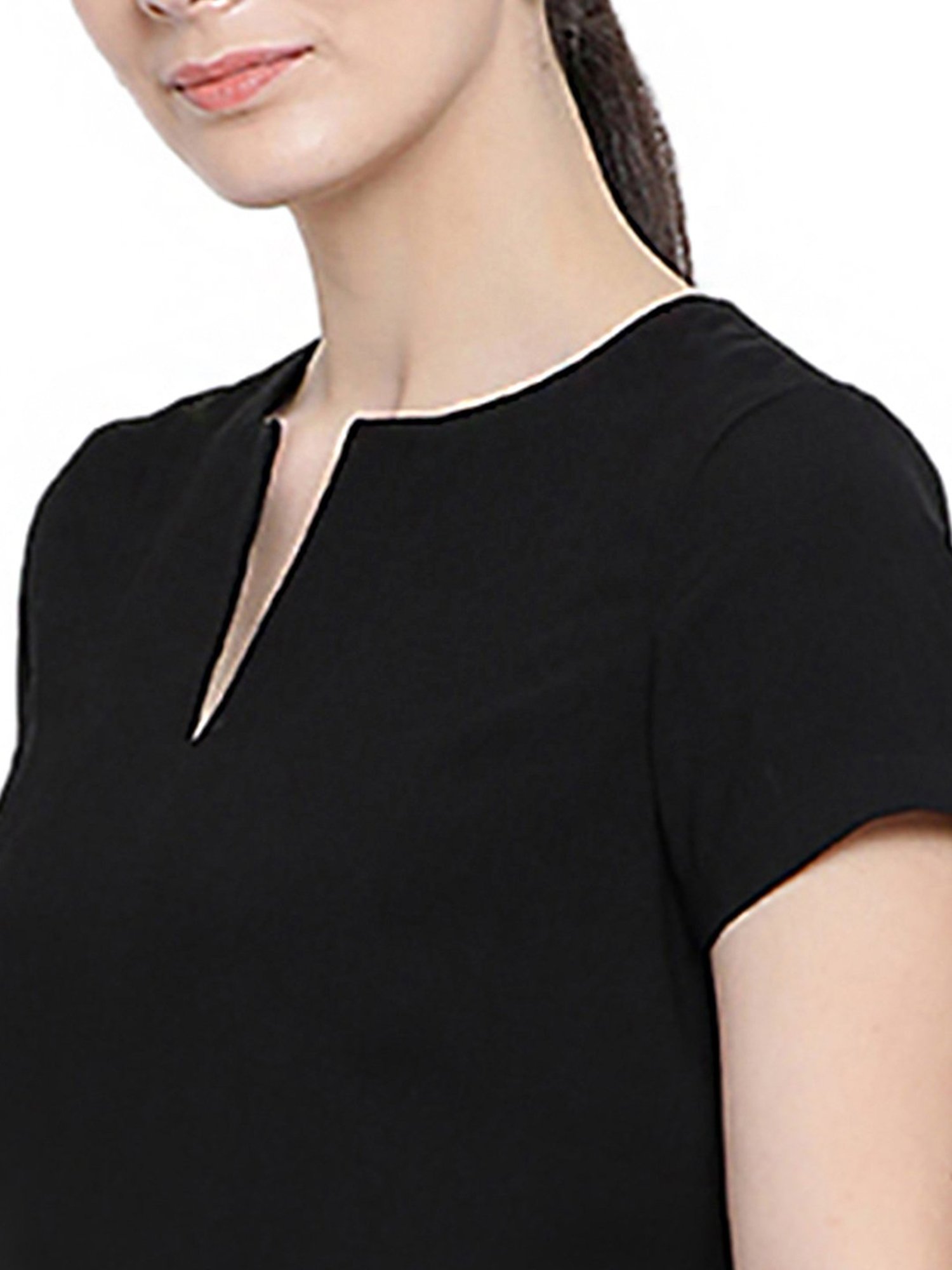 Office & You Black Knee Length Dress