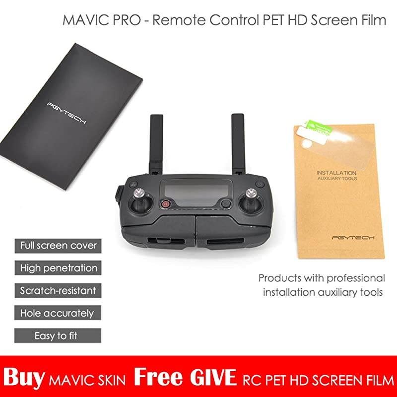 Exclusive Decoration Wrap Skin Decal Kit for Mavic Pro Quadcopter Drone Body Shell, DJI Mavic PRO Portable Collapsible Mini Racing Drone Water-resistant PVC Sticker