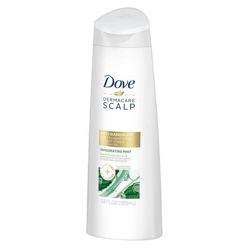 Dove Derma Care Scalp Invigorating Mint Anti Dandruff 2 in 1 Shampoo & Conditioner - 12 fl oz