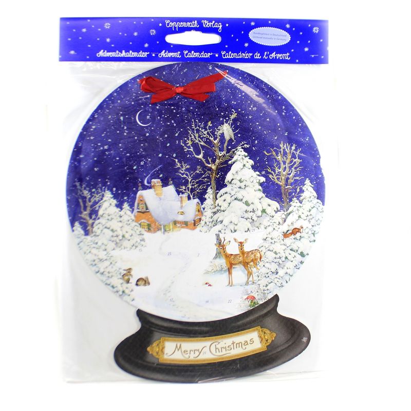 Christmas 22.5" Winter Forest Snow Globe Advent Calendar Germany  -  Advent Calendar