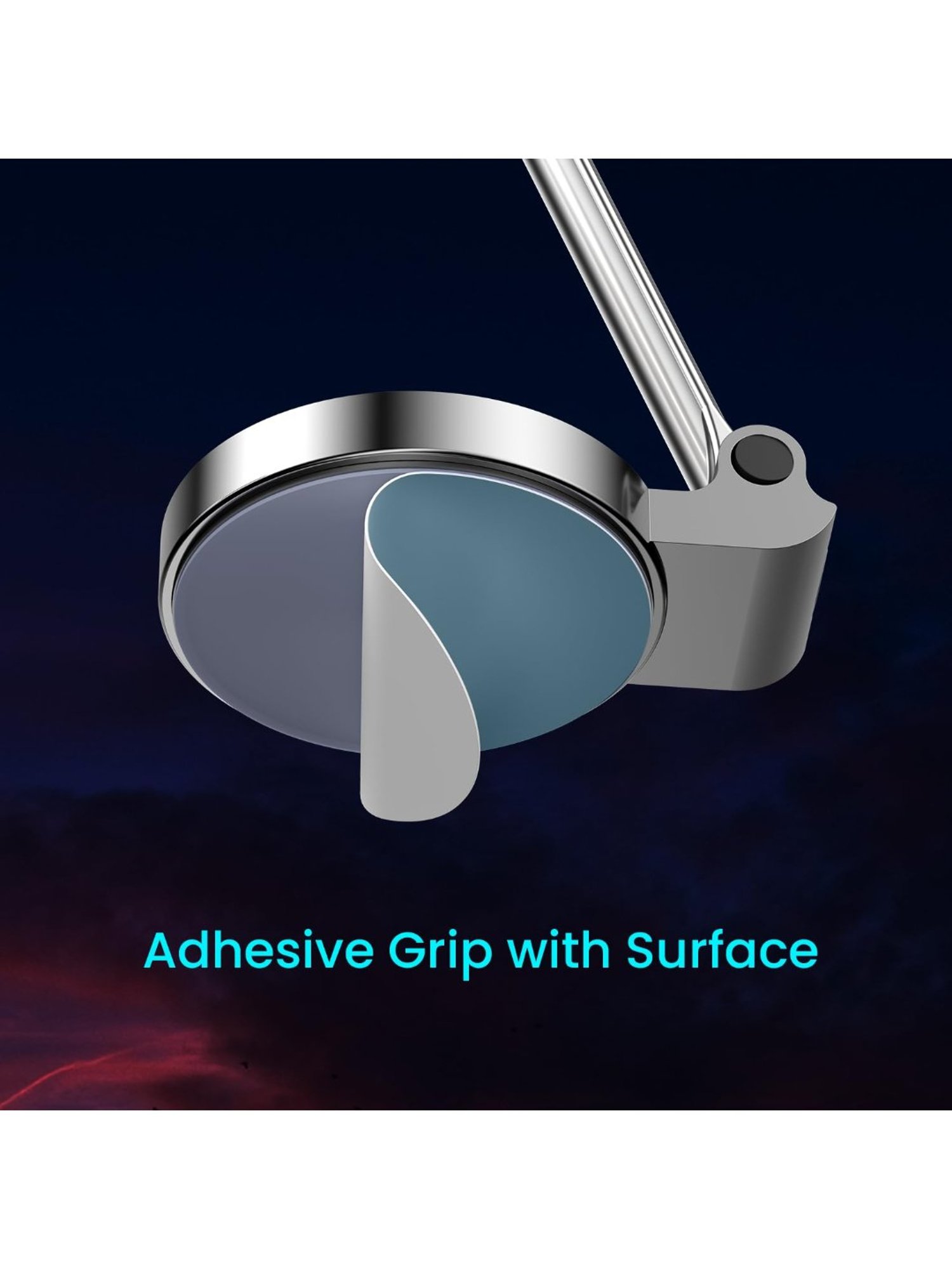 Portronics Mogun 3 Premium 360 Degree Rotation Magnetic Mobile Holder (Black)