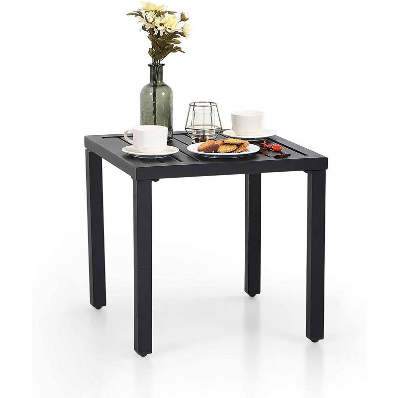 Circi 5pc Outdoor Dining Set - Black and Charcoal - CosmoLiving by Cosmoplitan