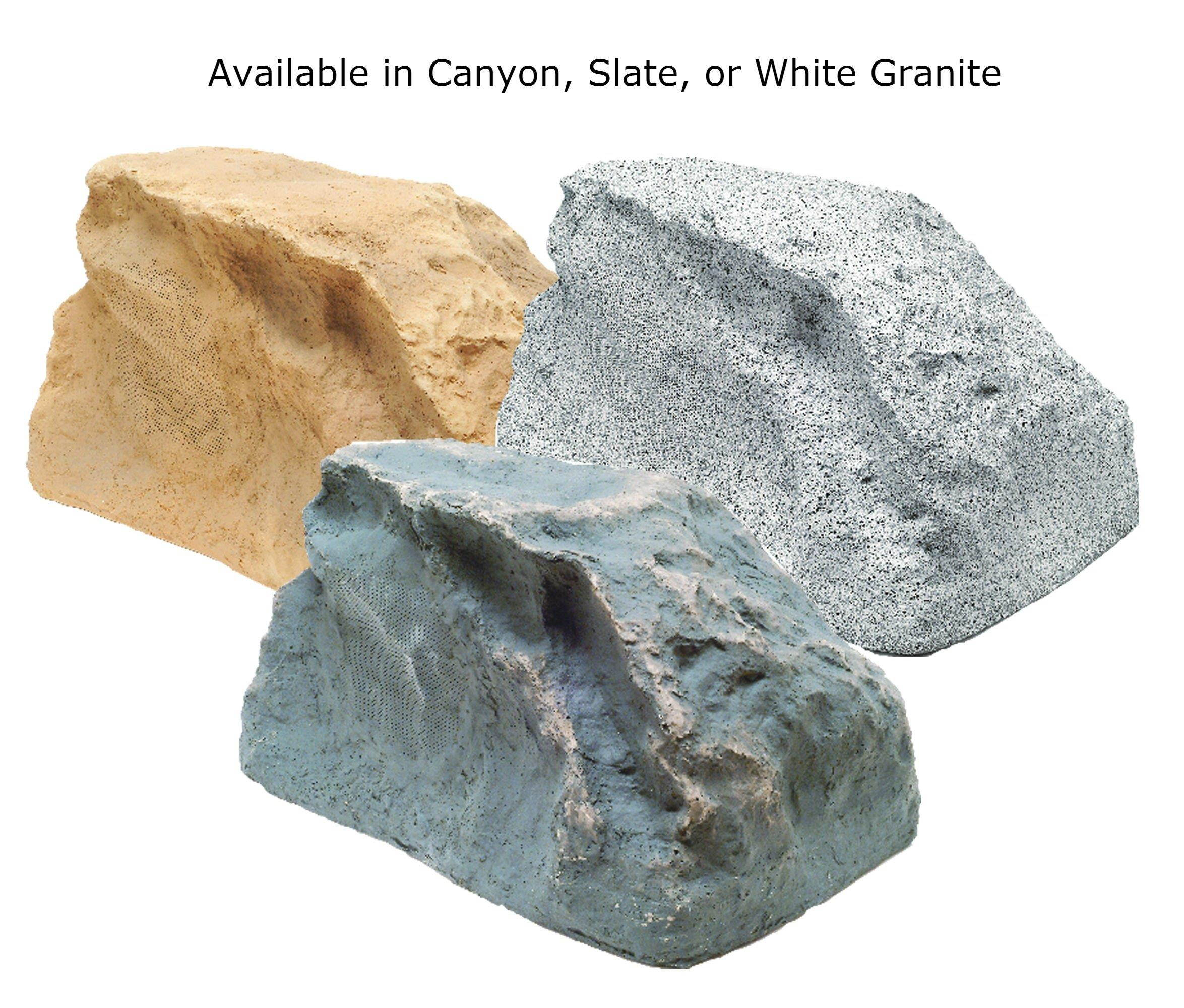 TIC TFS10-SL 8" Professional Outdoor Weather-Resistant Coaxial Rock Speaker (Slate)