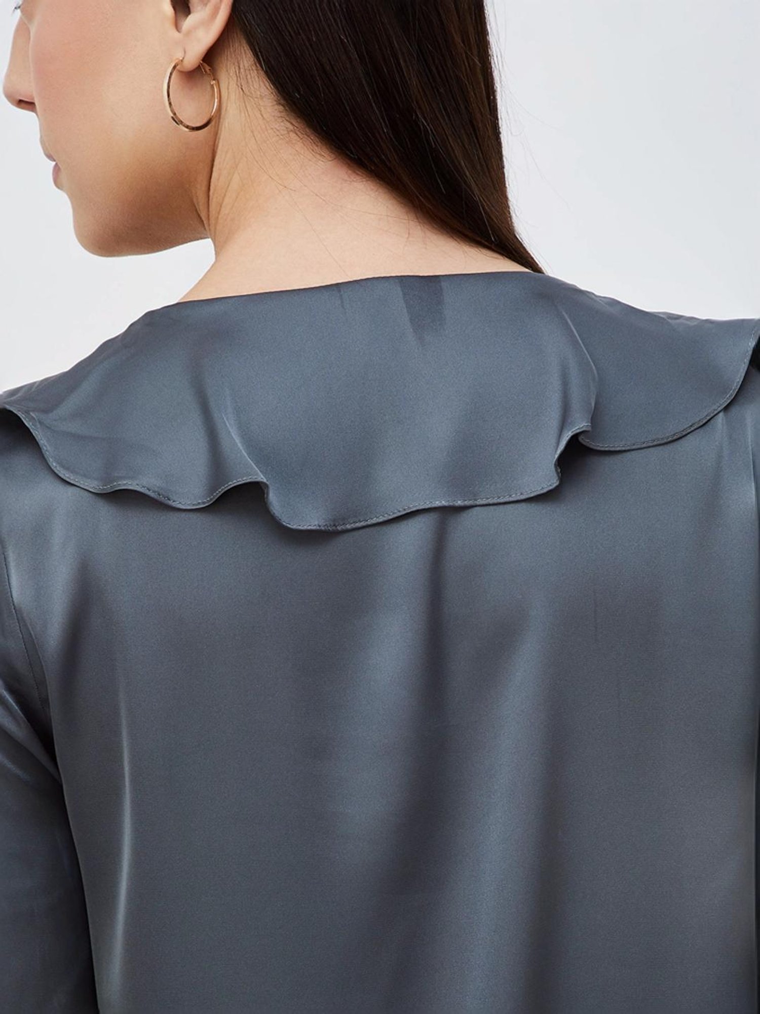 Code by Lifestyle Grey Regular Fit Top