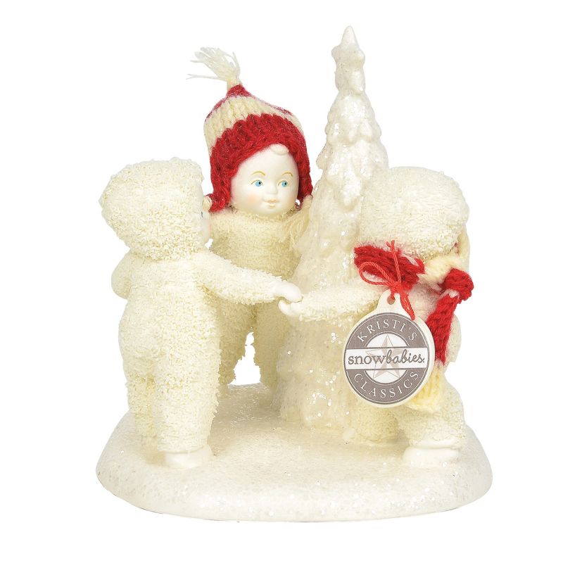 Dept 56 Snowbabies 5.75" Frosty Frolic Tree Celebrate  -  Decorative Figurines