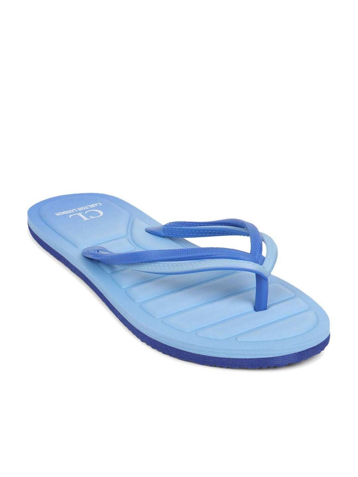 Carlton London Women's Blue Flip Flops