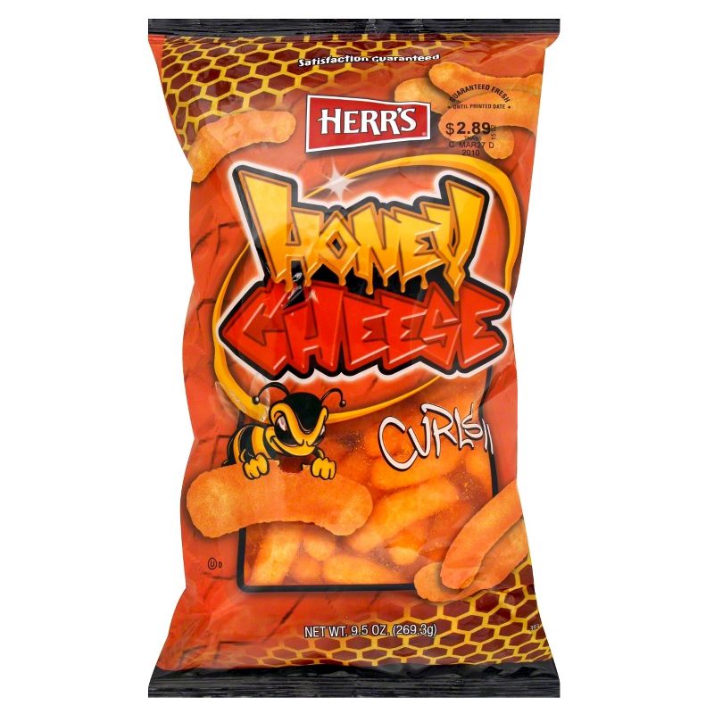 HERR'S Honey Cheese Curls - 9.5oz