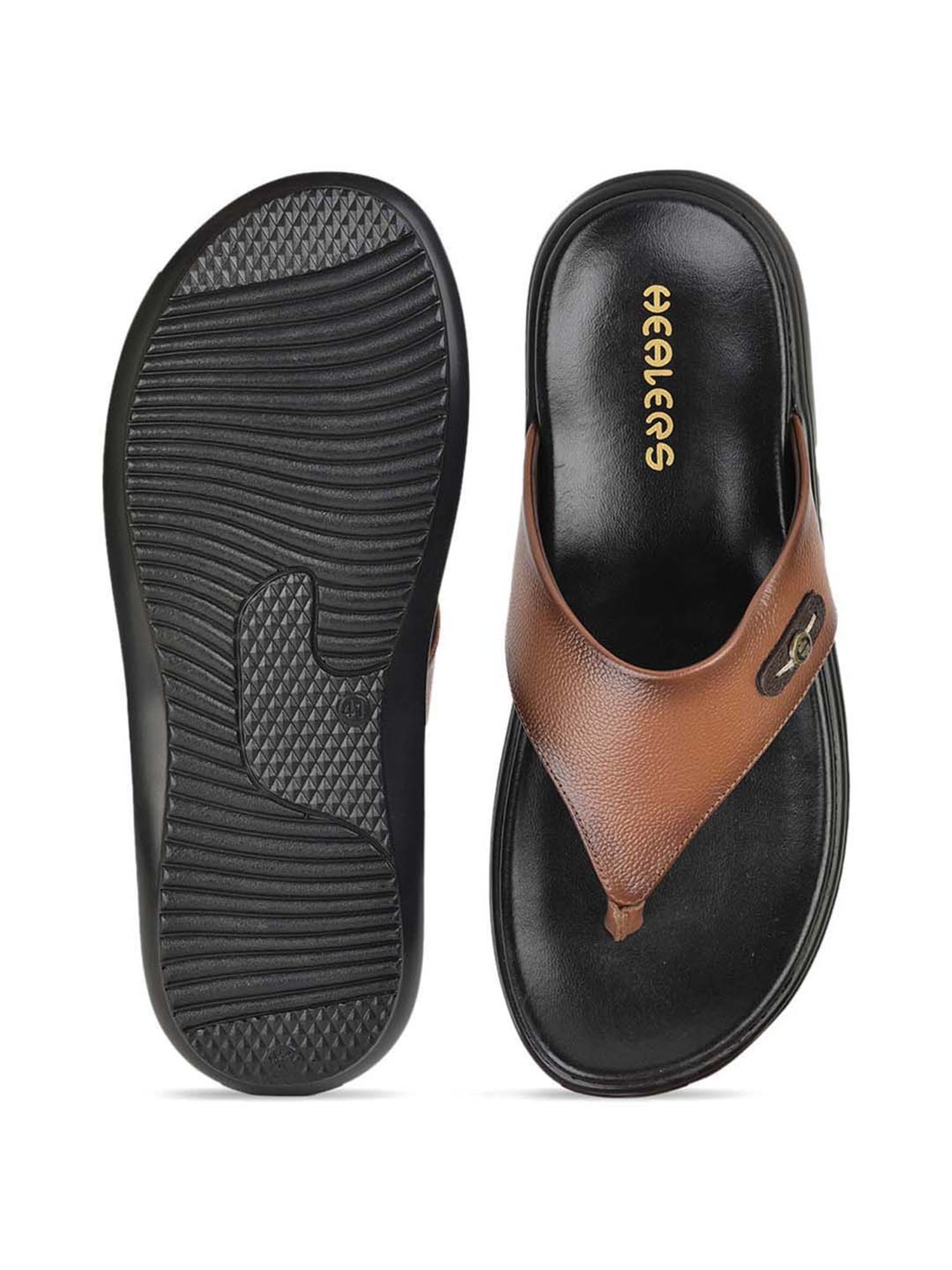 Healers by Liberty Men's Tan Thong Sandals