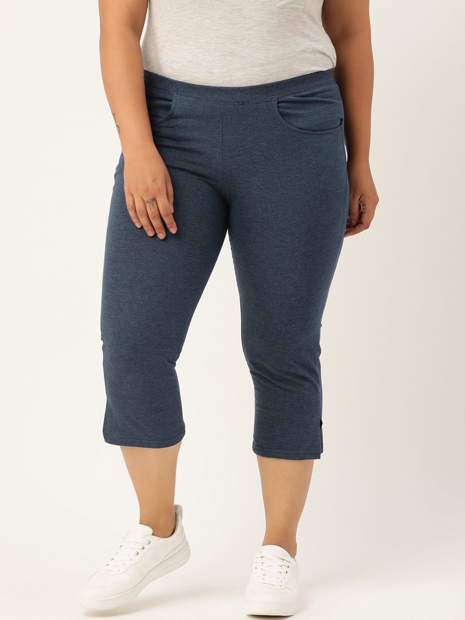 theRebelinme Blue Cotton Capris