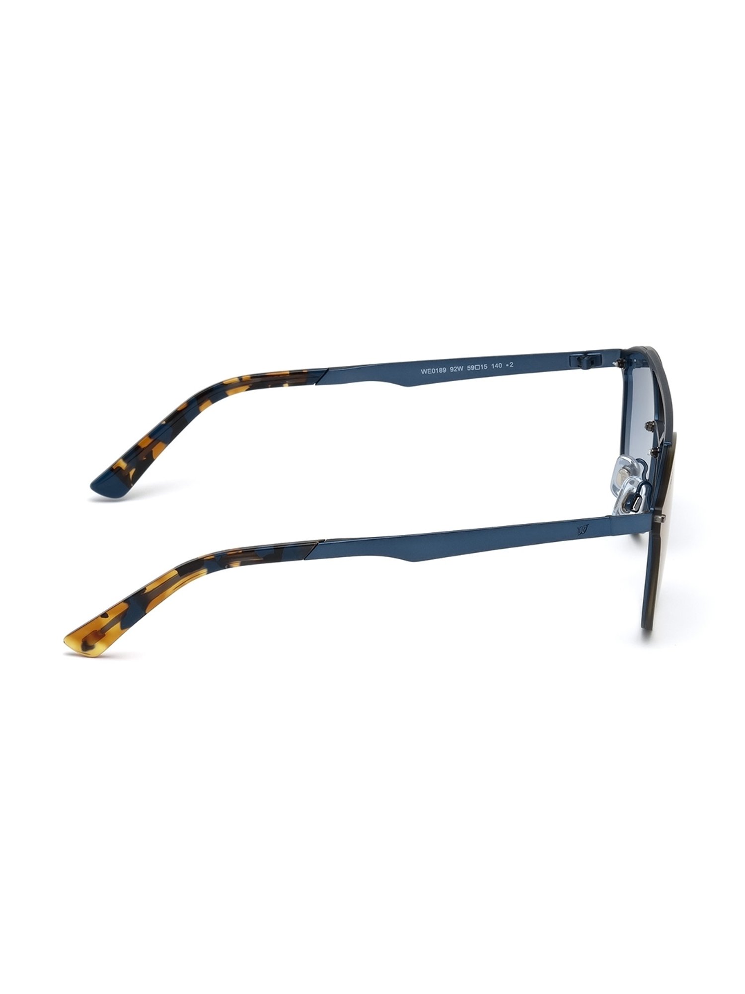 WEB EYEWEAR Blue Oval Sunglasses Designed in Italy