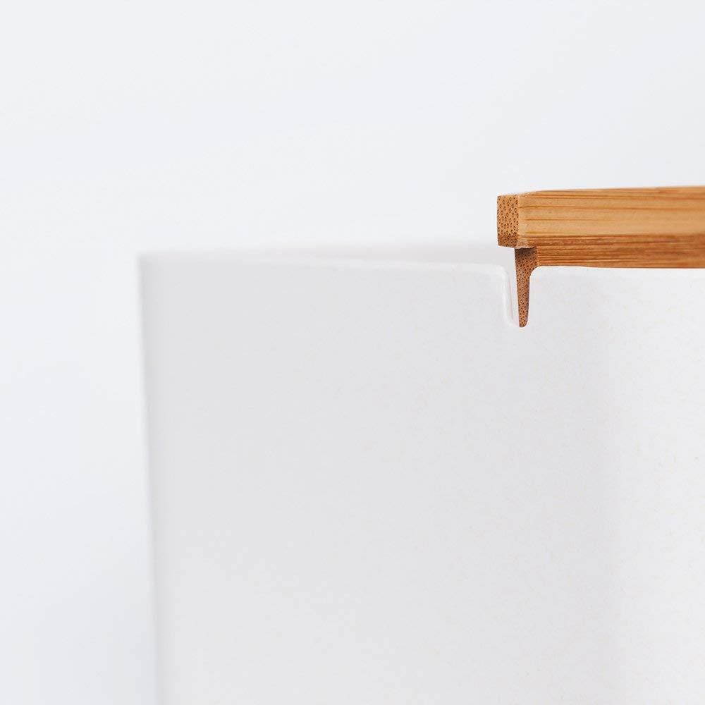 ZEN'S BAMBOO Desk Organizer Multifunction Office Supplies Storage Box Remote Control Holder Bedside Living Room Decor (Desk Organizer-S)