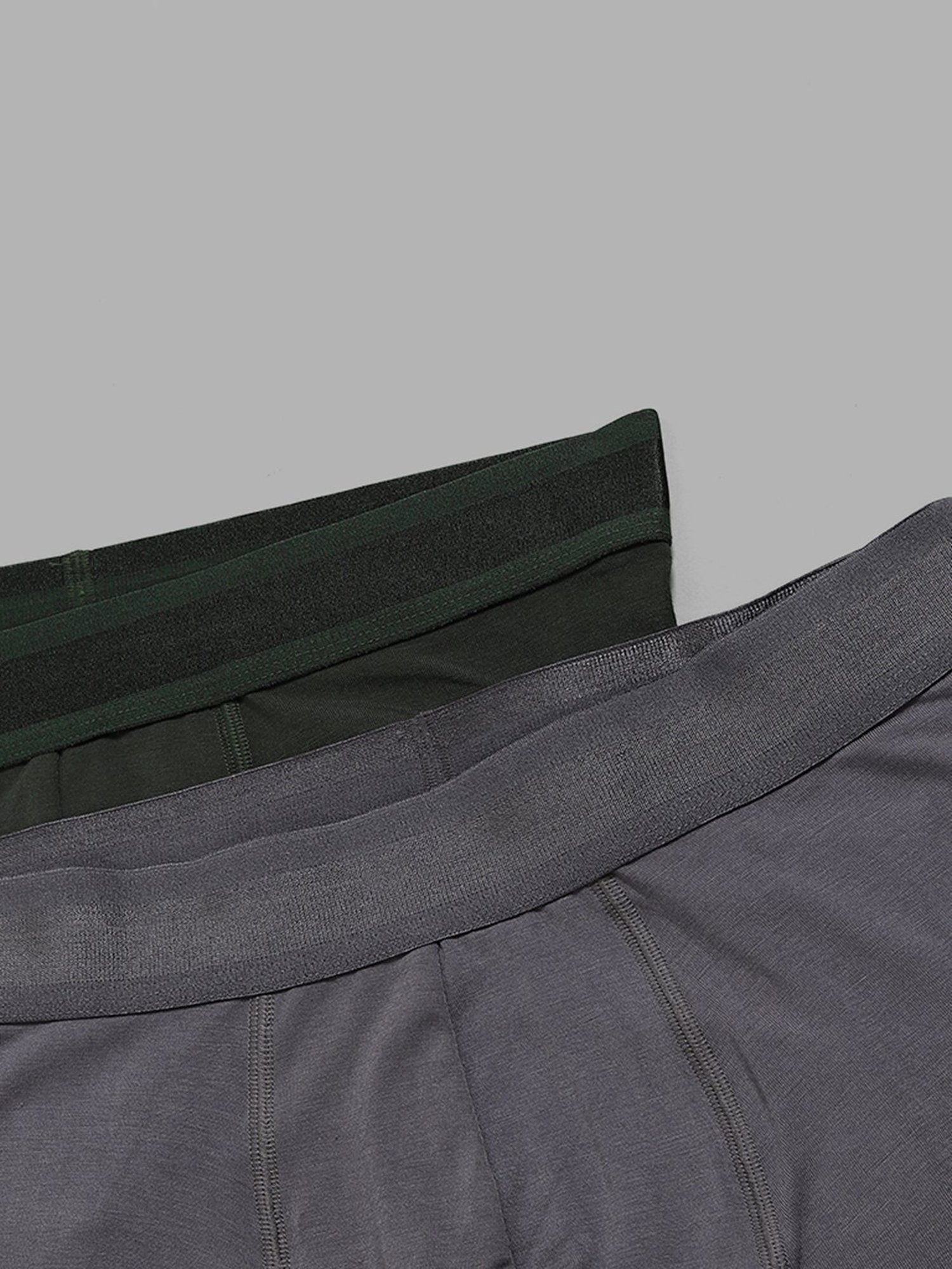 WES Lounge by Westside Grey and Green Trunks - Pack of 2