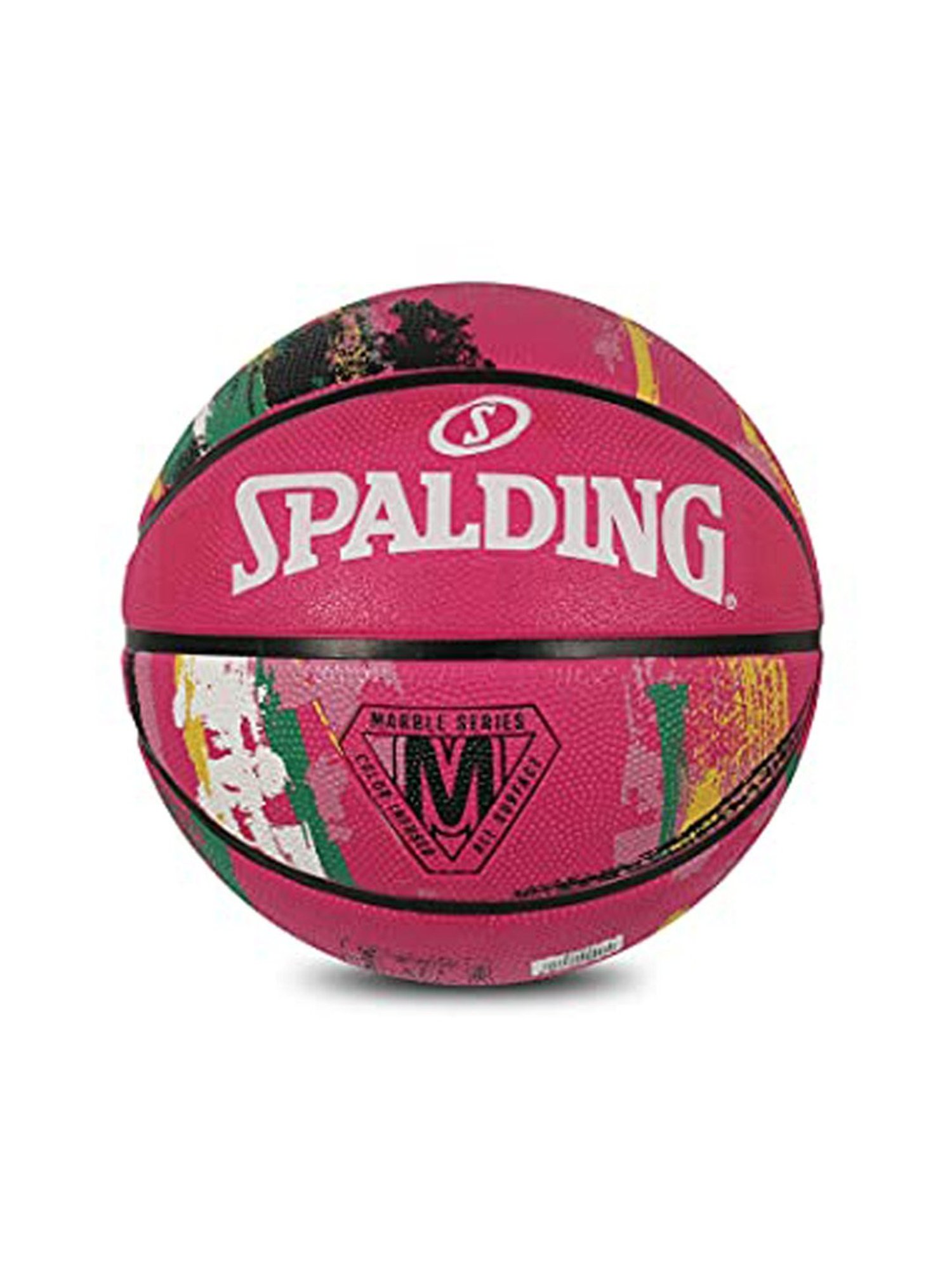 Spalding Marble Rubber Basketball (Pink) Size - 6