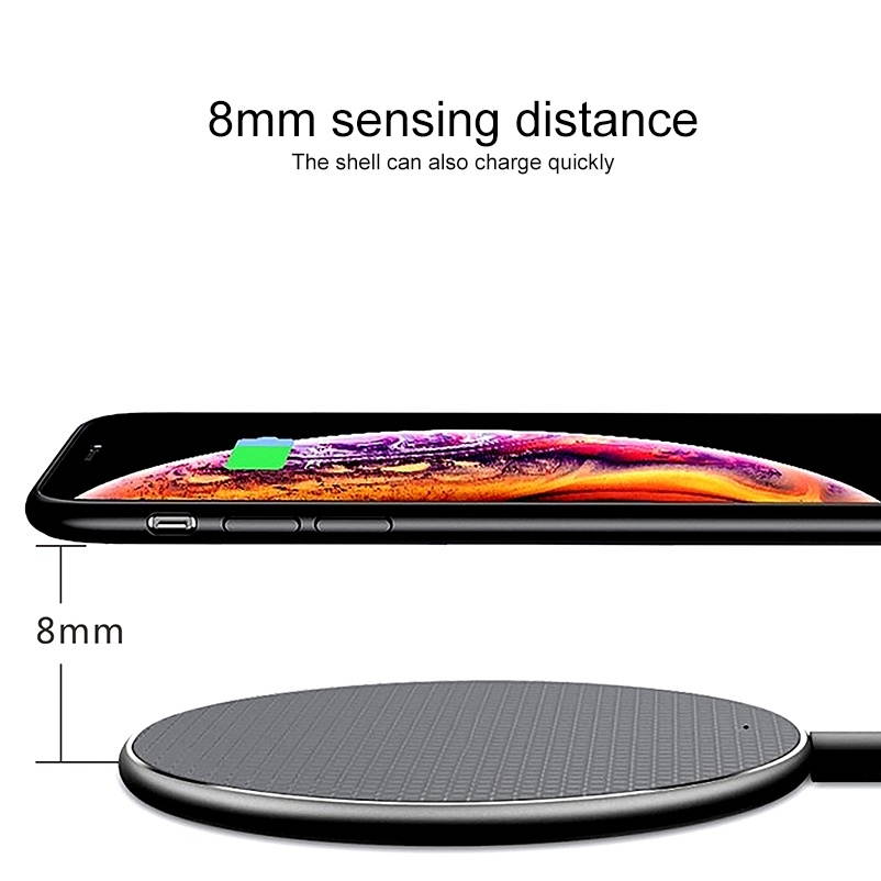 ZEQI 10W Smart Cooling Non-slip Aluminum Alloy Wireless Charger