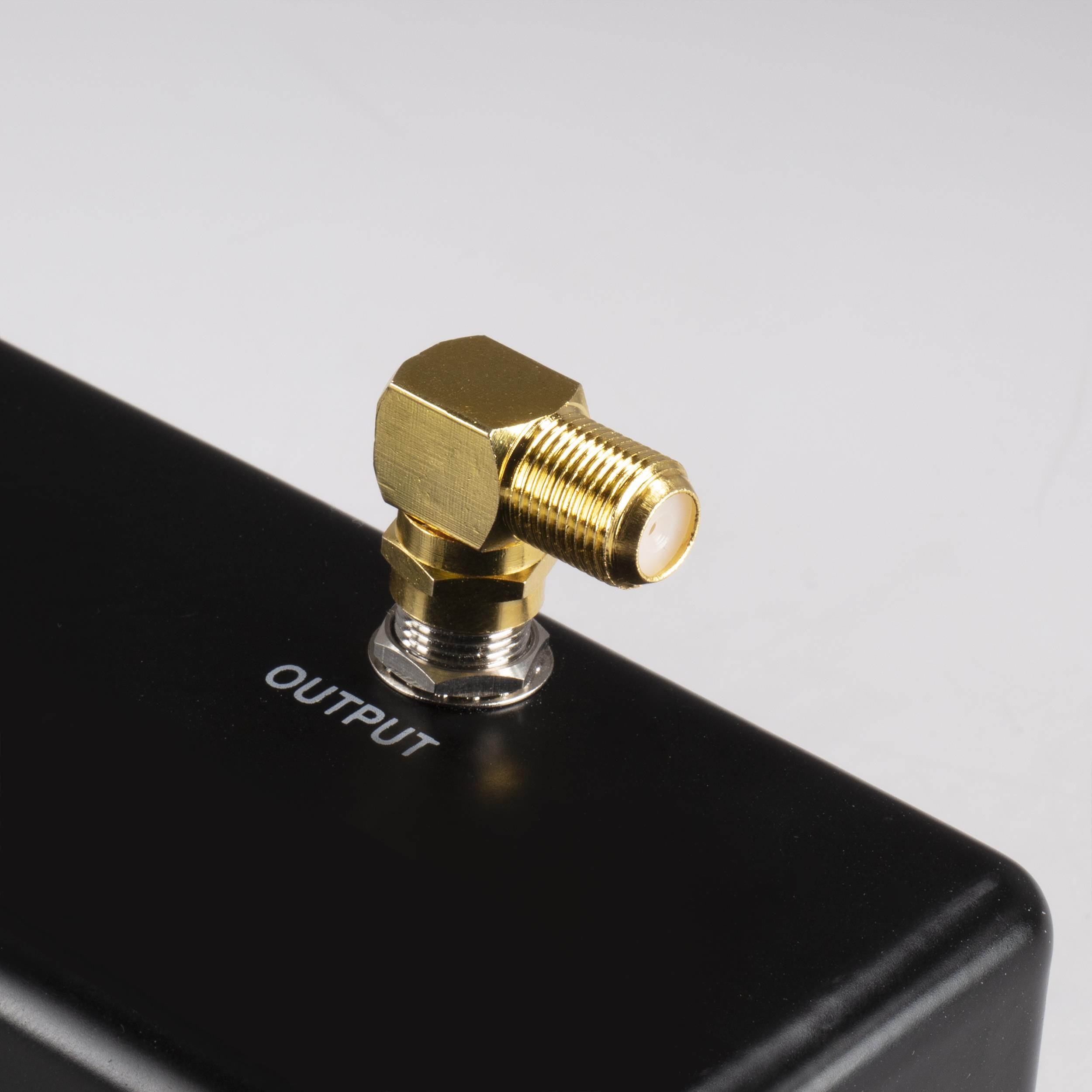 THE CIMPLE CO - Gold Coaxial Cable Right Angle Connector | 50 Pack | for Tight Corners and Flat Panel TV Mounting &ndash; 90 degree F Type Adapter for Coax Cable and Wall Plates