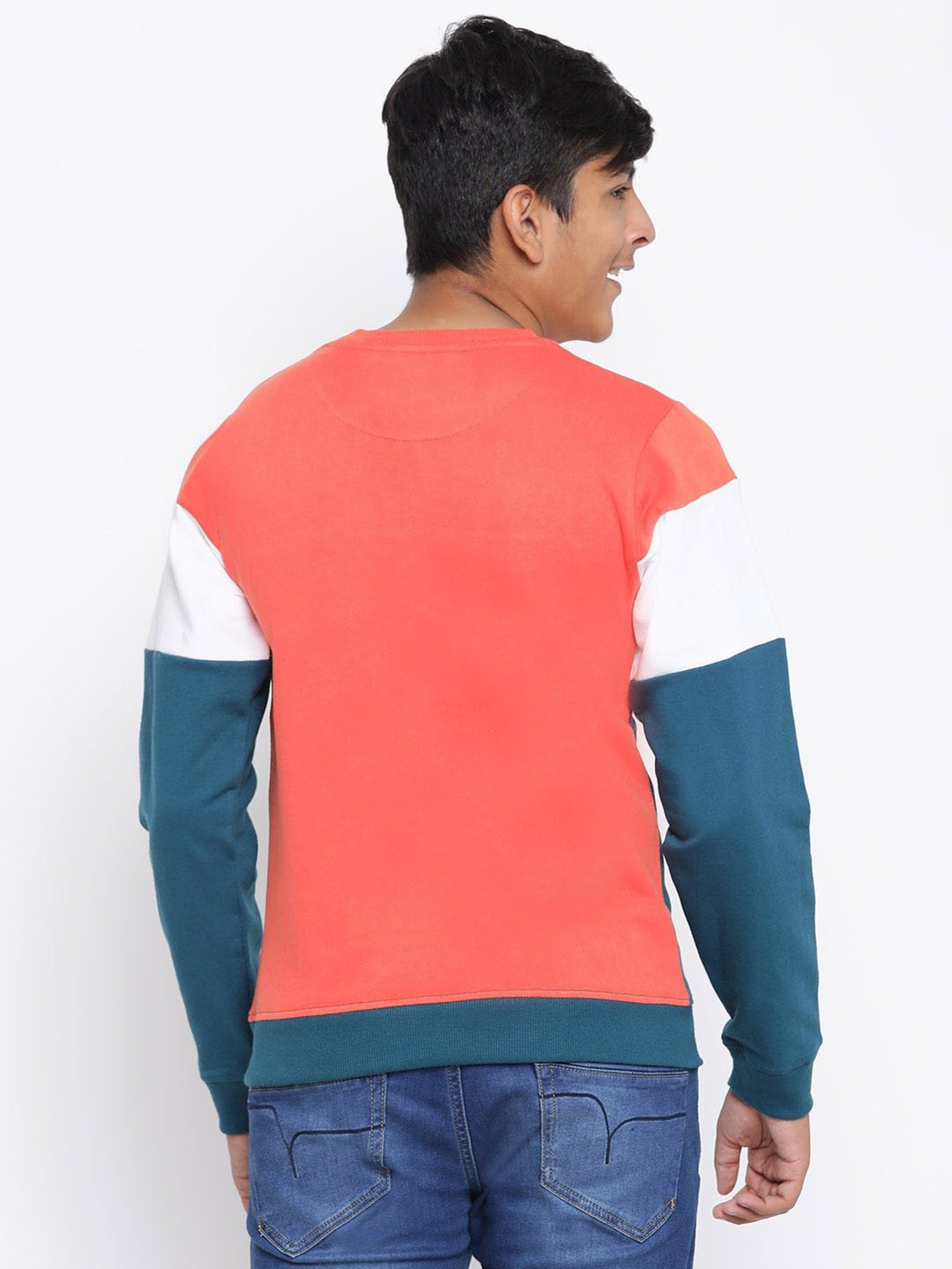 Lil Tomatoes Kids MultiColor Color Block Full Sleeves Sweatshirt