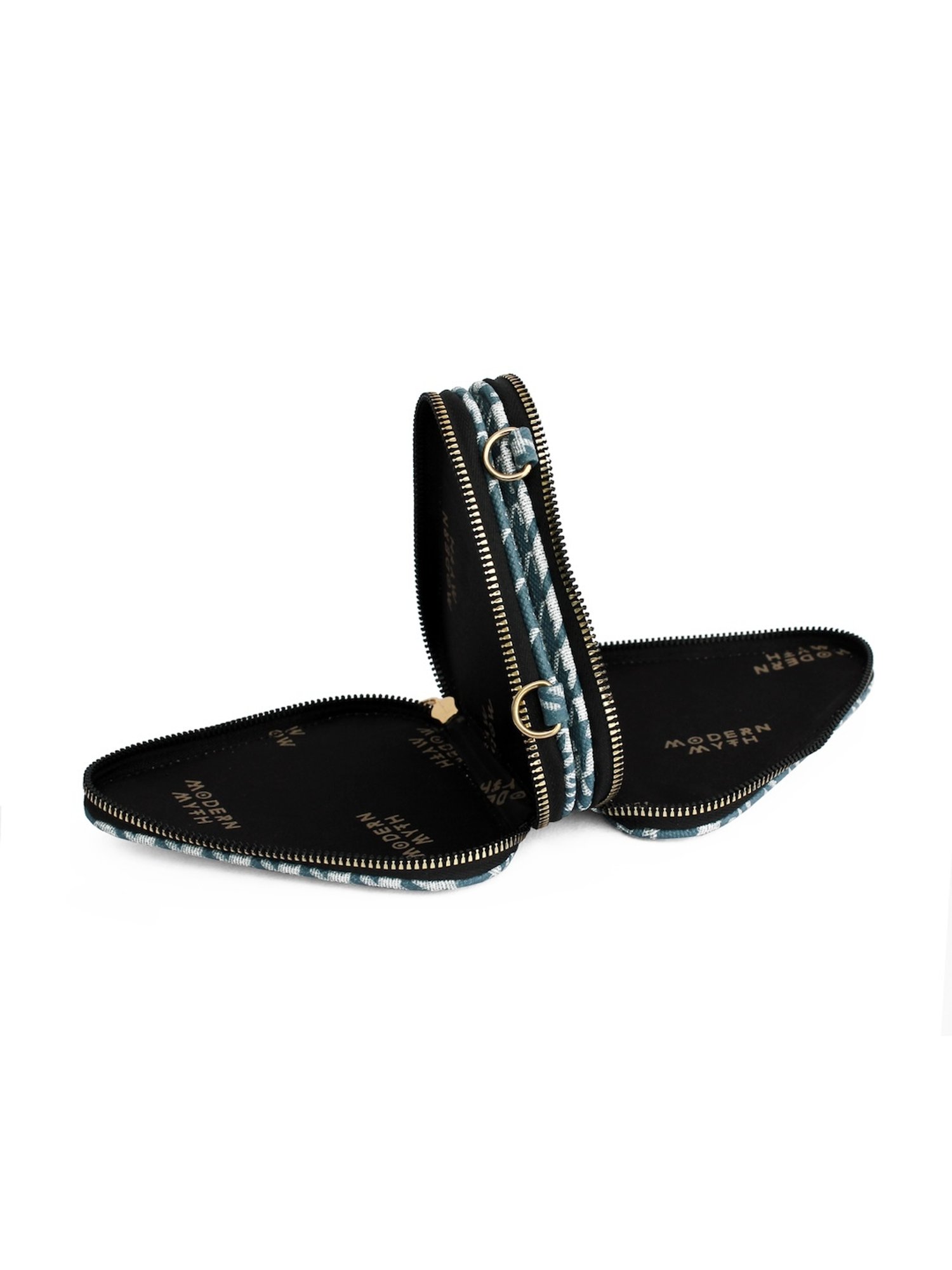 Modern Myth Trio Blue Printed Small Mini Cross Body Bag