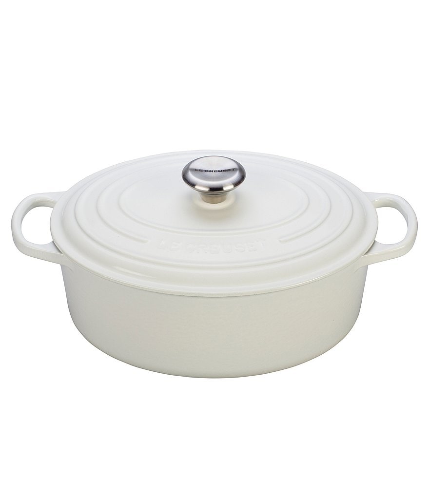 Le Creuset 5-Quart Signature Oval Dutch Oven with Stainless Steel Knob