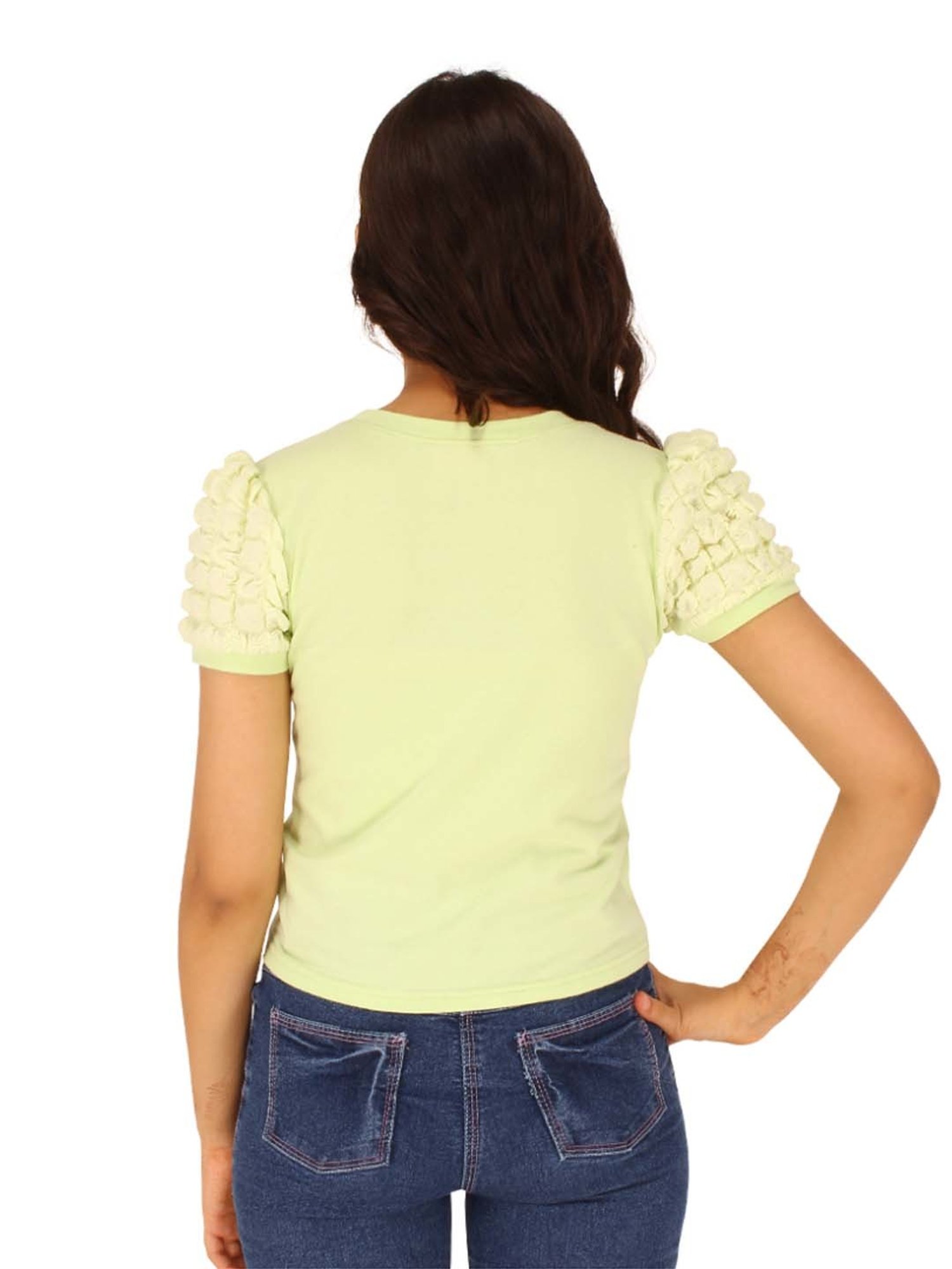 Cutecumber Kids Green Printed Top