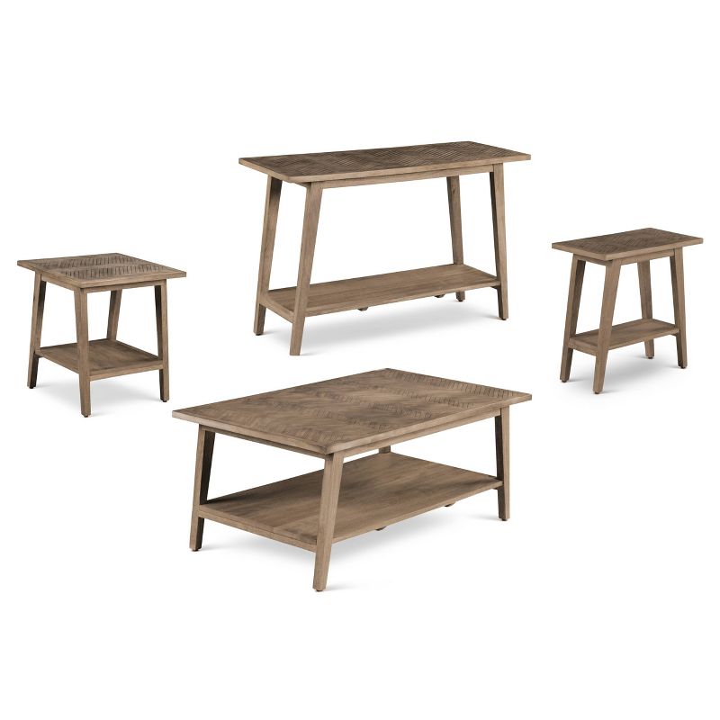 Milani Rectangle Sofa Table Natural - Steve Silver Co.