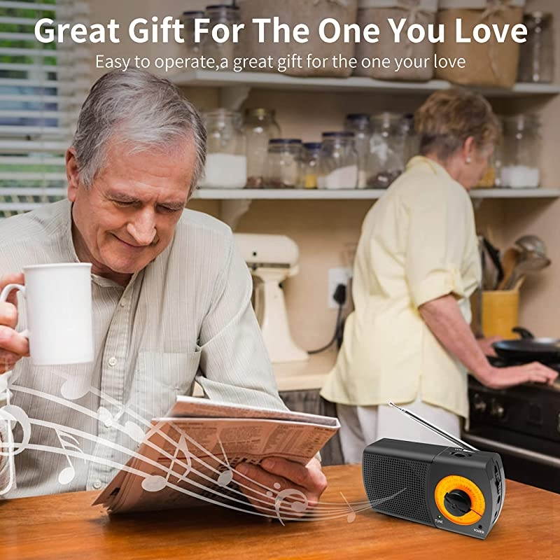 AMFM Radio Pocket with Headphone Jack Best Reception Battery Operated Personal Transistor by 2 AA Battery for JoggingWalking and Travelling