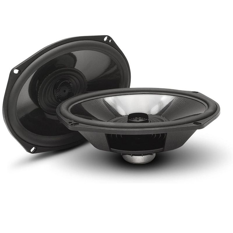 Rockford Fosgate TMS69BL9813 Power Harley Davidson Saddlebag Speaker Audio Kit with Harness and All Installation Hardware, 1998-2013
