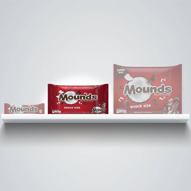 Mounds Dark Chocolate Snack Sized Bars - 11.3oz