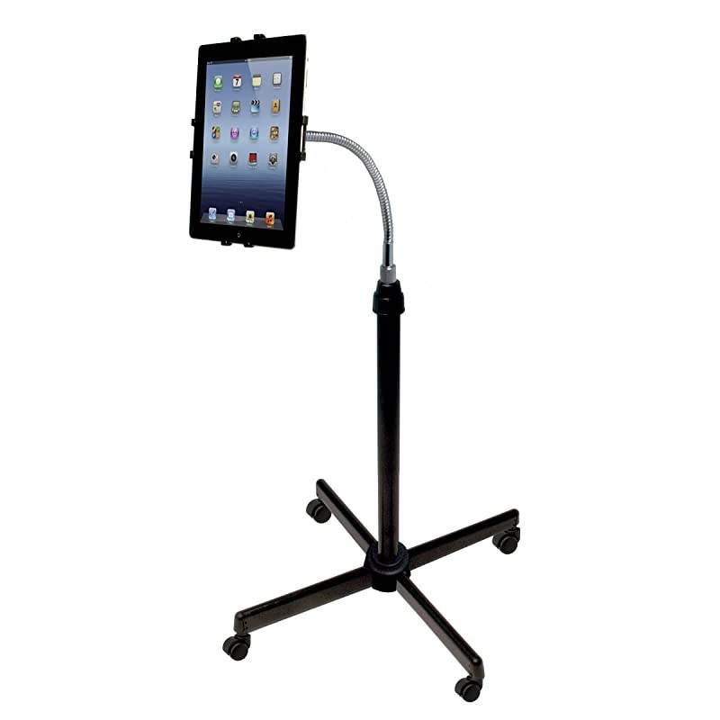 HeightAdjustable Gooseneck Floor Stand for 9 1075 Inch Tablets iPad 102Inch 7th 8th Gen iPad Air 3 iPad Gen 56 and More