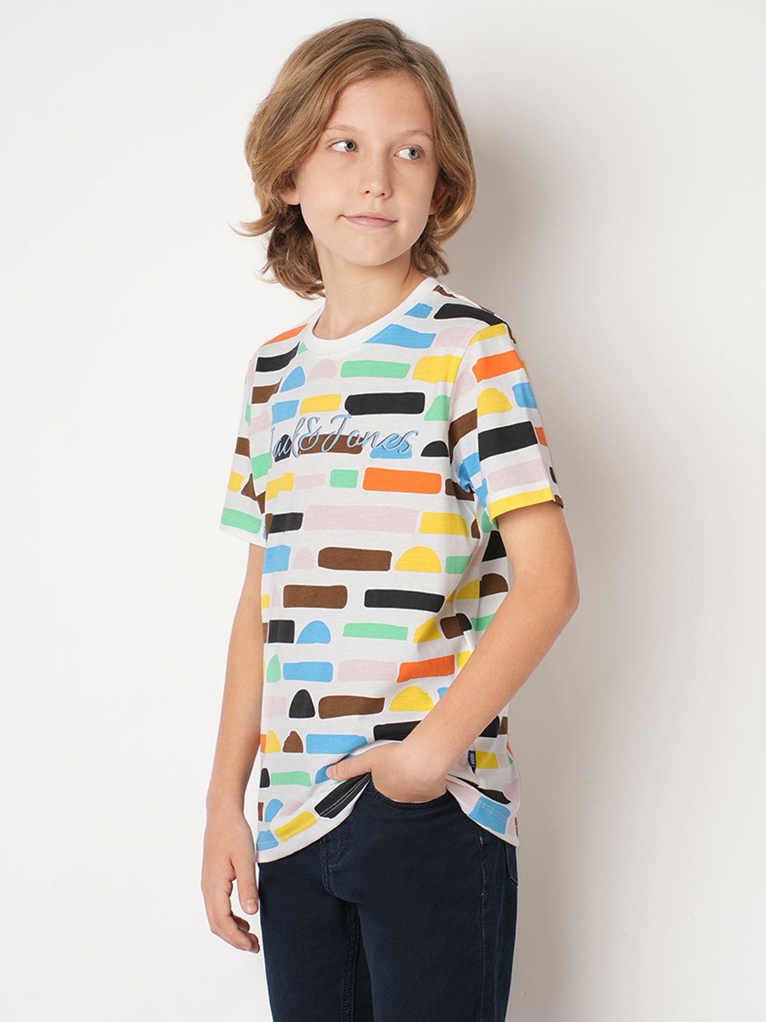 Jack & Jones Junior Multicolor Printed T-Shirt