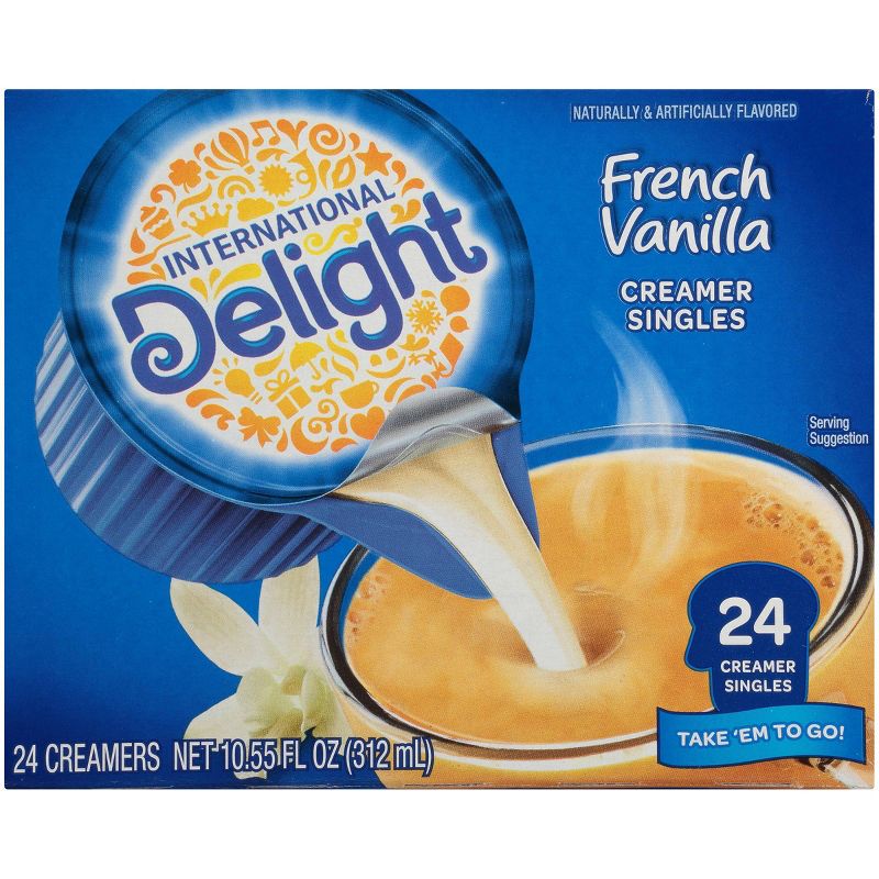International Delight French Vanilla Singles Coffee Creamer - 24ct
