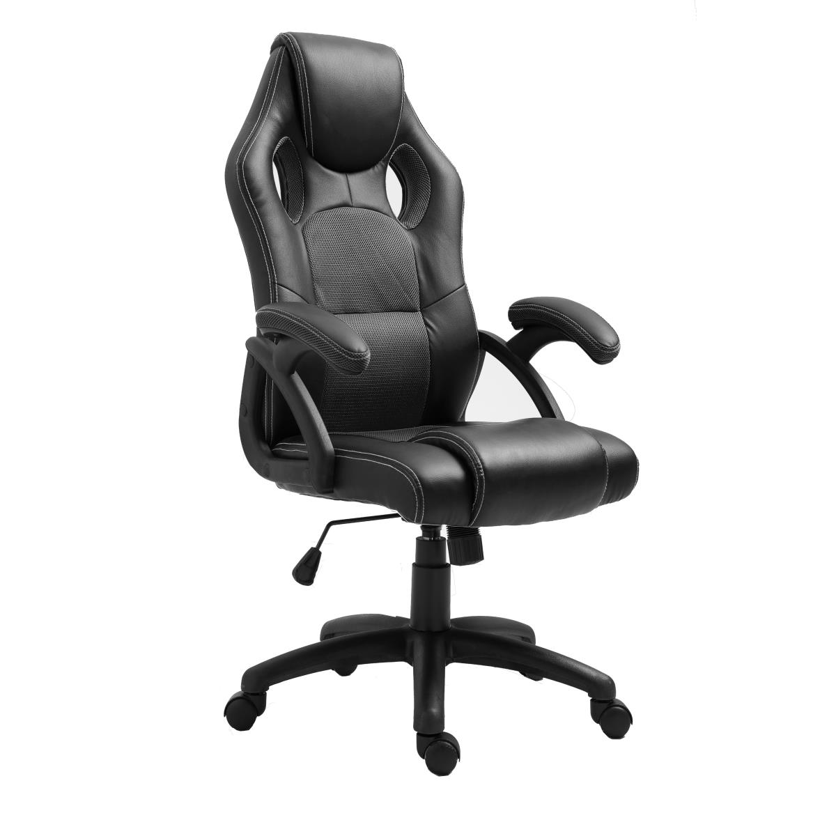 ViscoLogic MAZE Gaming Racing Style Swivel Home Office Computer Desk Chair (Black)