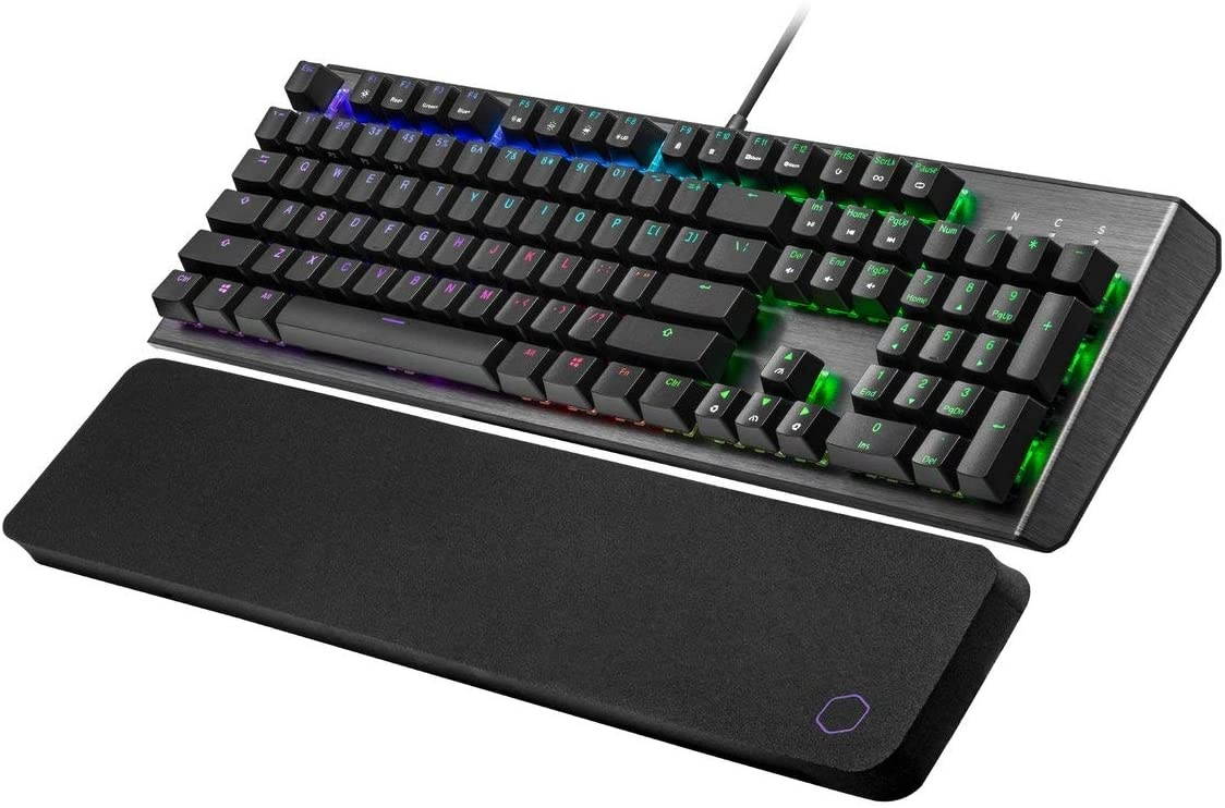 Cooler Master CK550 V2 Gaming Mechanical Keyboard Blue Switch with RGB Backlighting, On-The-Fly Controls, and Hybrid Key Rollover, Full (CK-550-GKTL1-US)